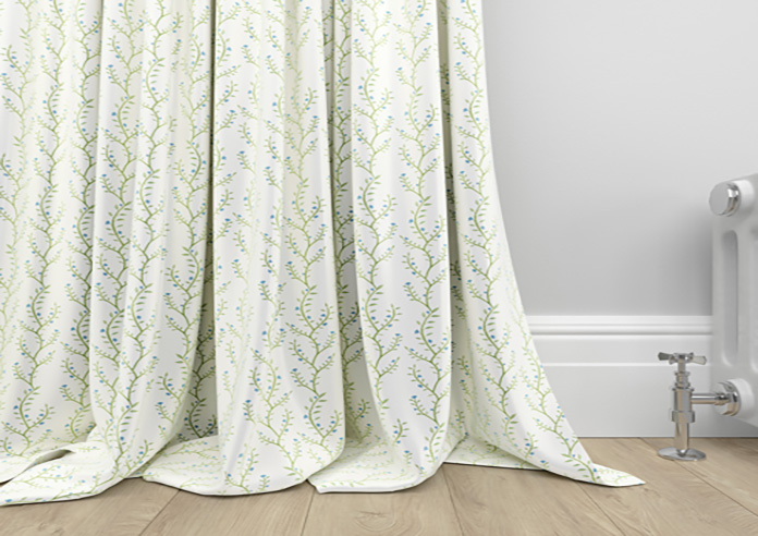 Boughton Faux Silk, Blue - Made to Measure Curtains - Image 6